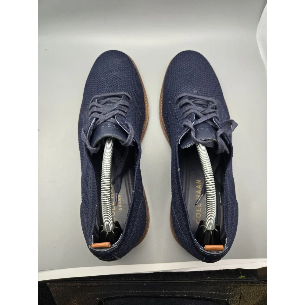 Cole Haan Men's ØriginalGrand Stitchlite Wingtip Oxford Navy Blue C29716 Size 10